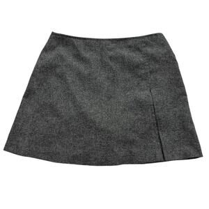 Y2k Vintage High Waisted Grey Mini Skirt Size S